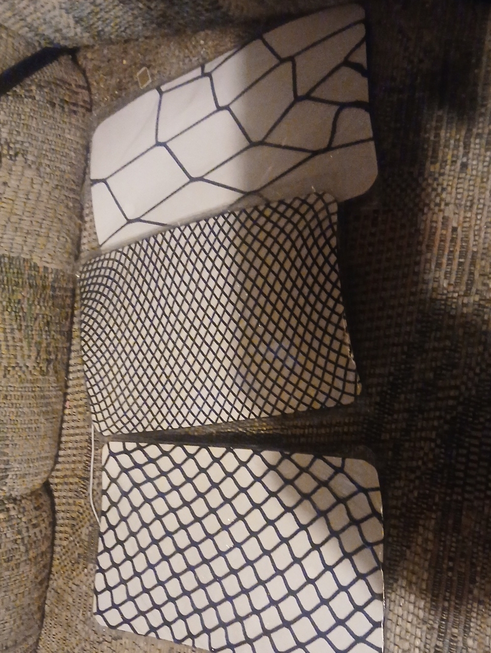 White and Black Patterned Women’s Clutch Wallet